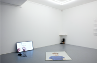 I am a camera,&amp;nbsp;2014 film, and&amp;nbsp;Rory Test Model 2,&amp;nbsp;2010,&amp;nbsp;large format print, wood and glass.&amp;nbsp;Installation view&amp;nbsp;Anarcheologies &amp;ndash; Hypothesis of a lost fragment, Group exhibition curated by Alena Alexandrova, Ygrec, &amp;Eacute;cole Nationale Sup&amp;eacute;rieure d'Arts, Paris, France